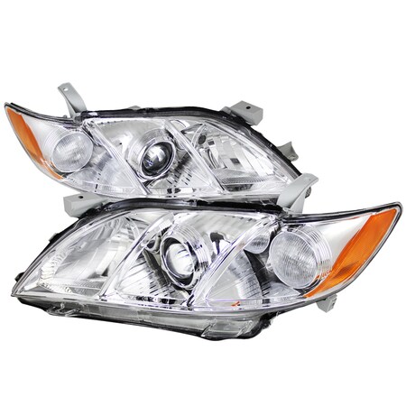 Spec-D Tuning 07-11 Toyota Camry Projector Headlight Chrome 2LHP-CAM07-RS